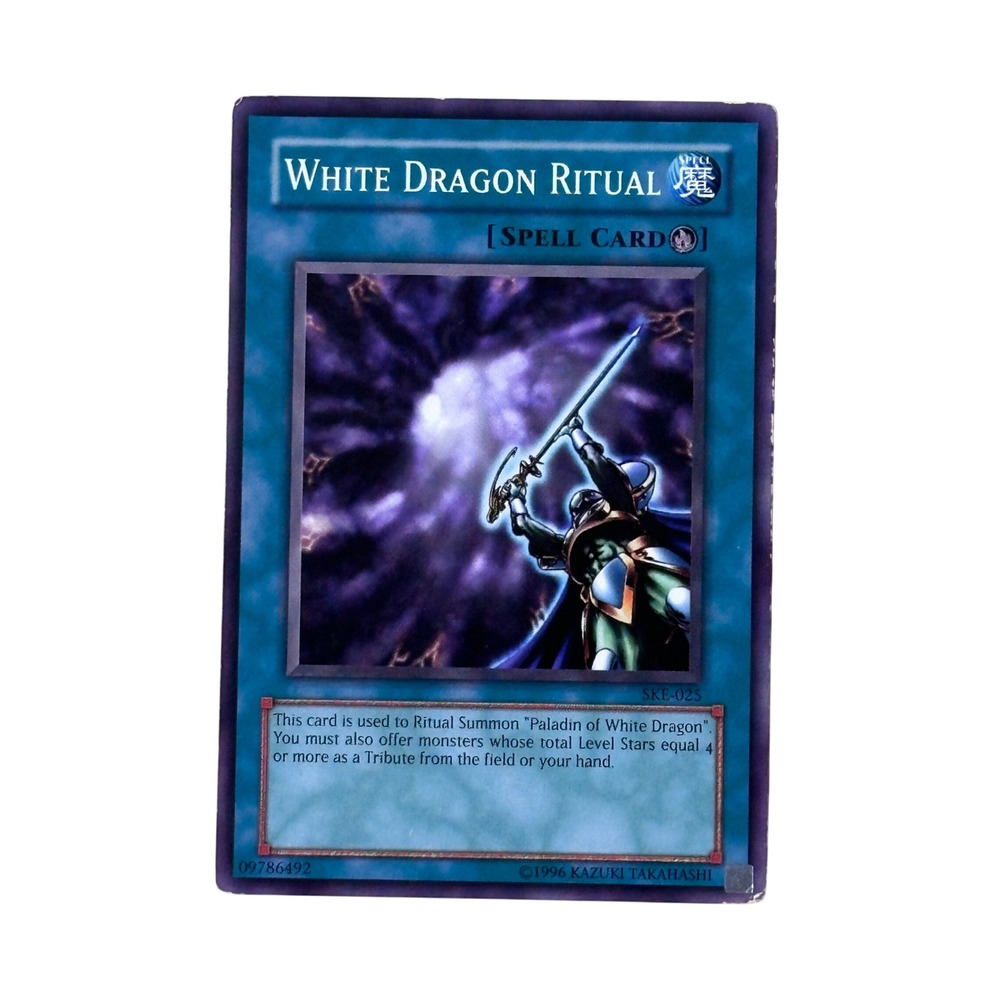 Yu-Gi-Oh White Dragon Ritual Card Blue SKE-025‎ Ritual Spell 1st Edition Konami